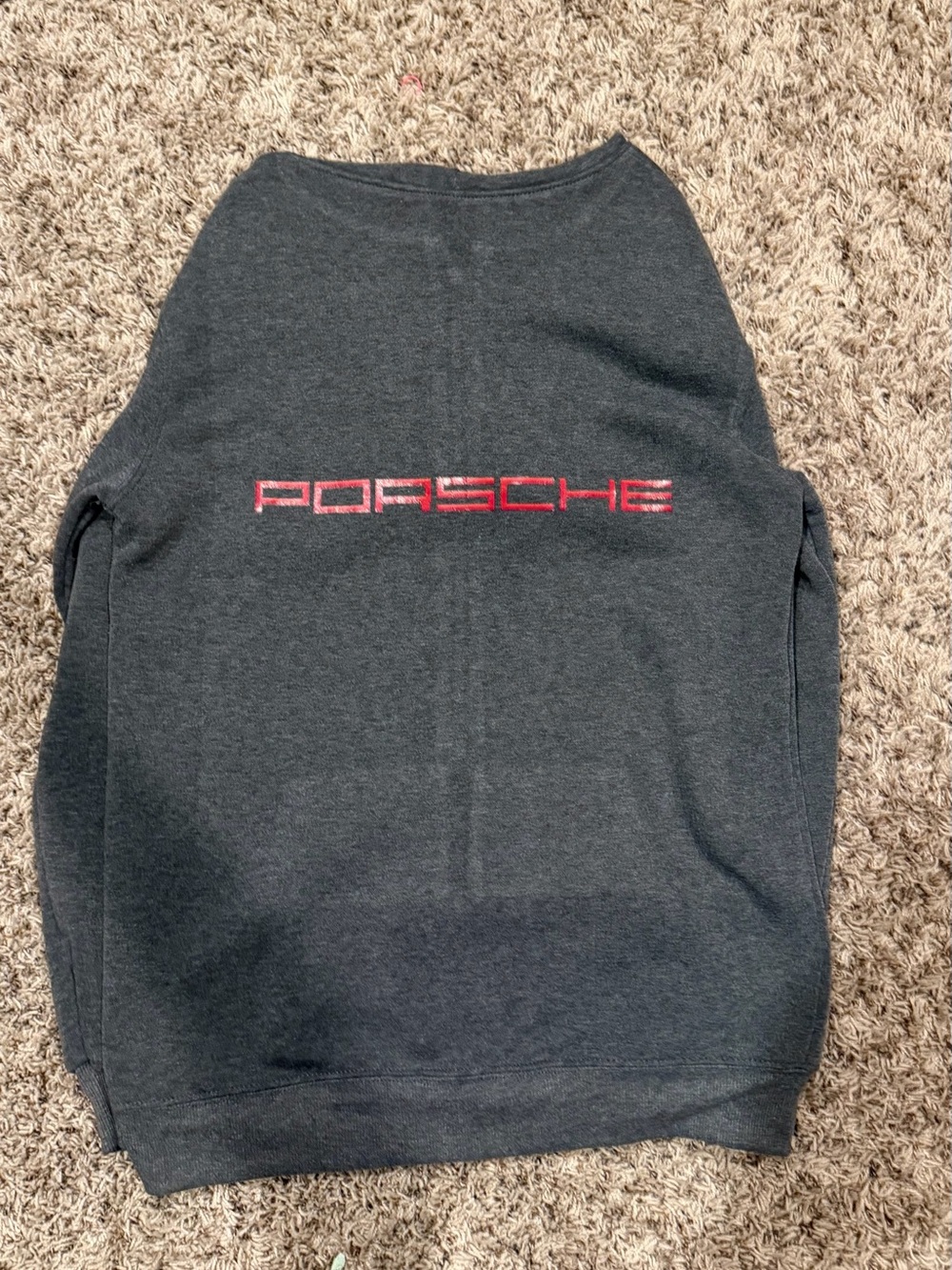 Porsche Gray Zip-Up Sweatshirt - Picture 2 of 4